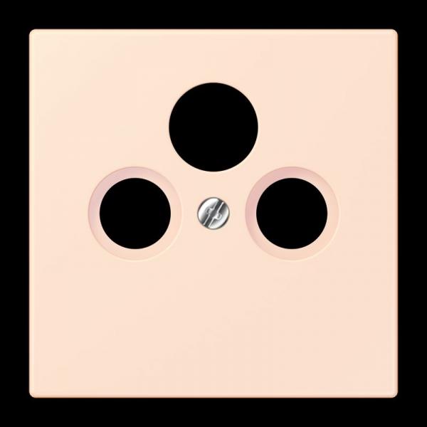 Jung Abdeckung für Universal-Sat/BK-Dosen, Thermoplast lackiert, Serie LS, orange pâle LC990SAT226