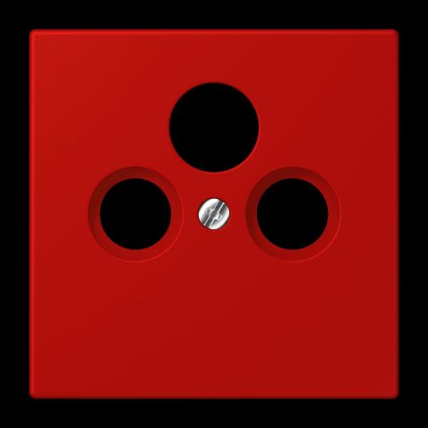 Jung Abdeckung für Universal-Sat/BK-Dosen, Thermoplast lackiert, Serie LS, rouge vermillon 31 LC990SAT227