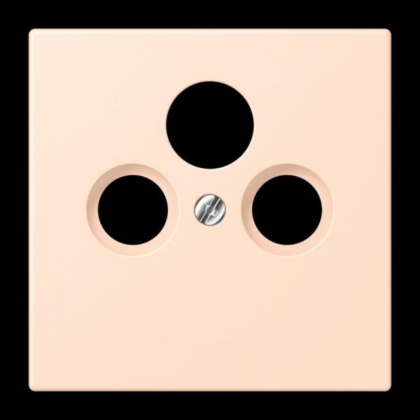 Jung Abdeckung für Universal-Sat/BK-Dosen, Thermoplast lackiert, Serie LS, rose pâle LC990SAT228