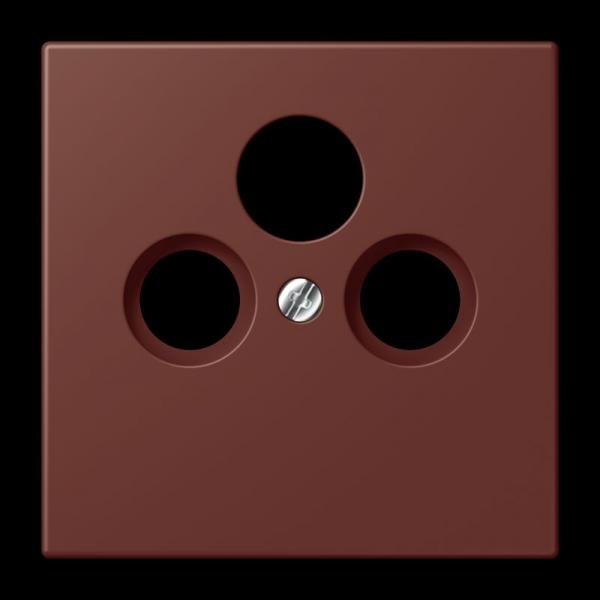 Jung Abdeckung für Universal-Sat/BK-Dosen, Thermoplast lackiert, Serie LS, terre sienne brûlée 31 LC990SAT235