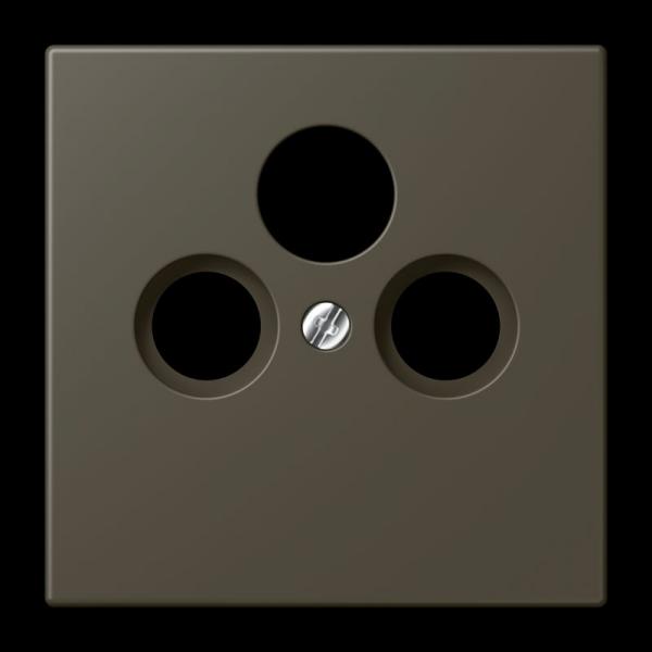 Jung Abdeckung für Universal-Sat/BK-Dosen, Thermoplast lackiert, Serie LS, ombre naturelle 31 LC990SAT241