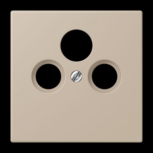 Jung Abdeckung für Universal-Sat/BK-Dosen, Thermoplast lackiert, Serie LS, ombre naturelle claire LC990SAT243