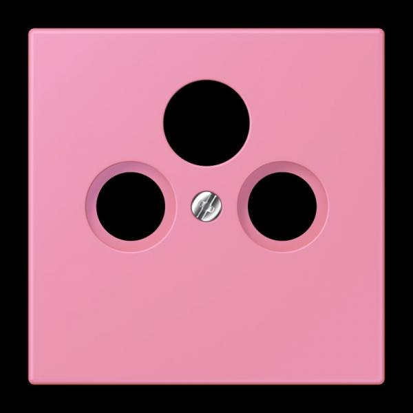 Jung Abdeckung für Universal-Sat/BK-Dosen, Thermoplast lackiert, Serie LS, rose vif LC990SAT246
