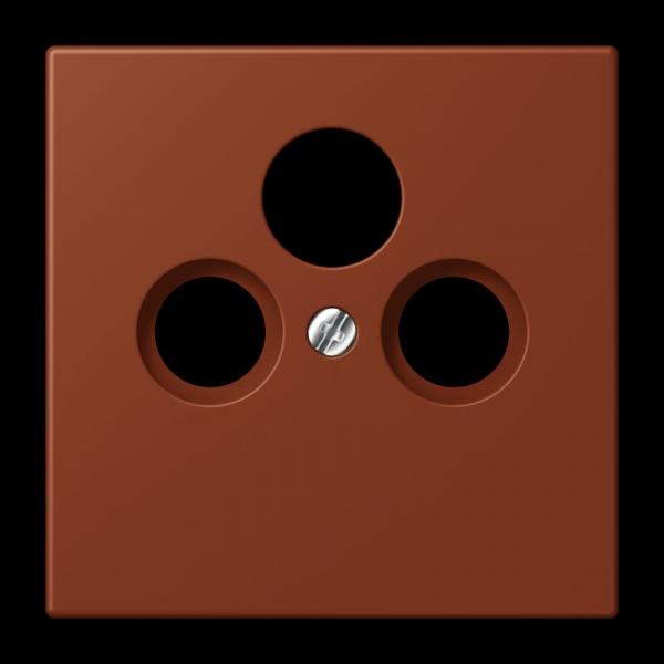 Jung Abdeckung für Universal-Sat/BK-Dosen, Thermoplast lackiert, Serie LS, terre sienne brûlée 59 LC990SAT247