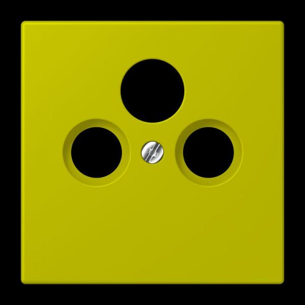 Jung Abdeckung für Universal-Sat/BK-Dosen, Thermoplast lackiert, Serie LS, vert olive vif LC990SAT249