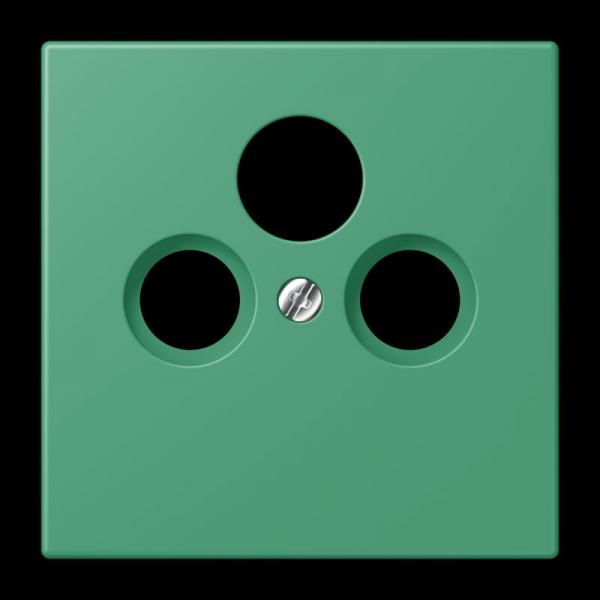 Jung Abdeckung für Universal-Sat/BK-Dosen, Thermoplast lackiert, Serie LS, vert 59 LC990SAT250