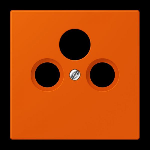 Jung Abdeckung für Universal-Sat/BK-Dosen, Thermoplast lackiert, Serie LS, orange vif LC990SAT260