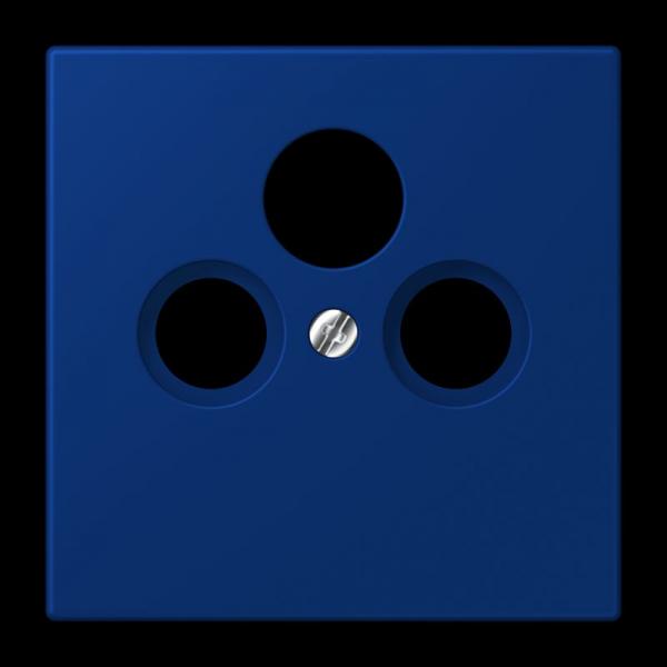 Jung Abdeckung für Universal-Sat/BK-Dosen, Thermoplast lackiert, Serie LS, bleu outremer foncé LC990SAT261