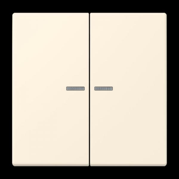 Jung JUNG HOME Taster 2fach, Serie LS, blanc ivoire BTLC17102245