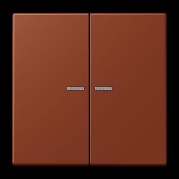 Jung JUNG HOME Taster 2fach, Serie LS, terre sienne brûlée 59 BTLC17102247