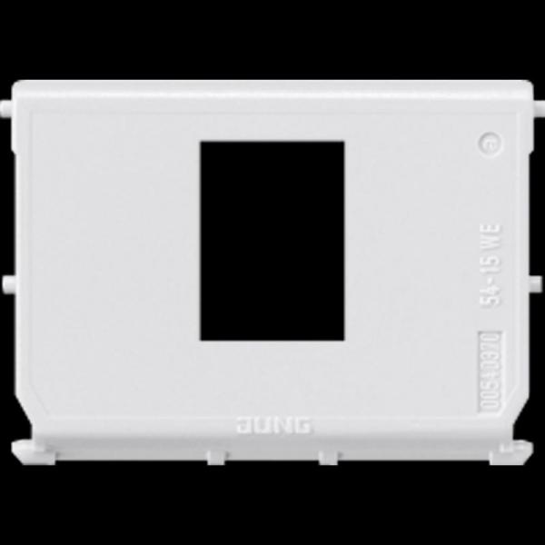 Jung Montage-Einsatz, 1fach, 110 Connect, RJ 45 System, geschirmt 54-15WE