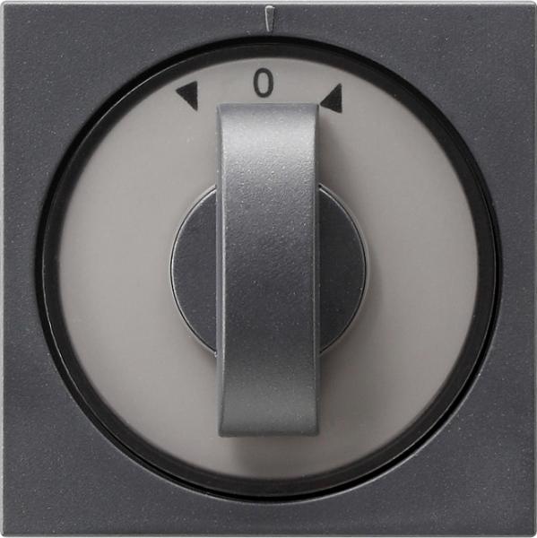 Gira System 55 Jalousie Drehgriff Knebel Anthrazit 066628
