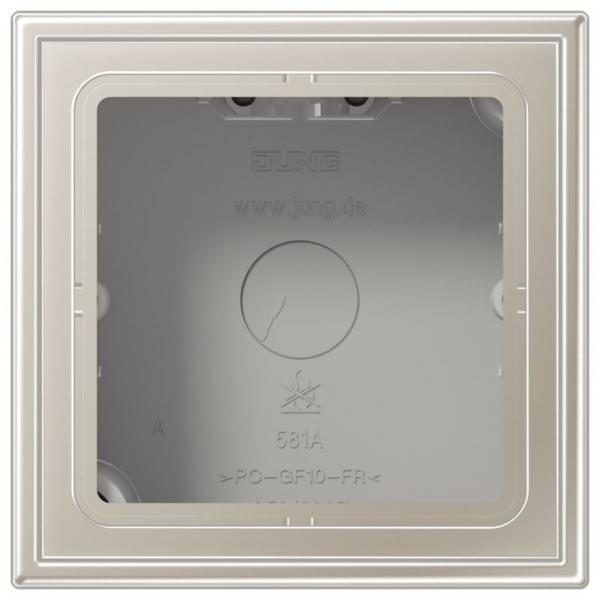 Jung Aufputz-Kappe m. Rahmen 1fach ES2581A-L