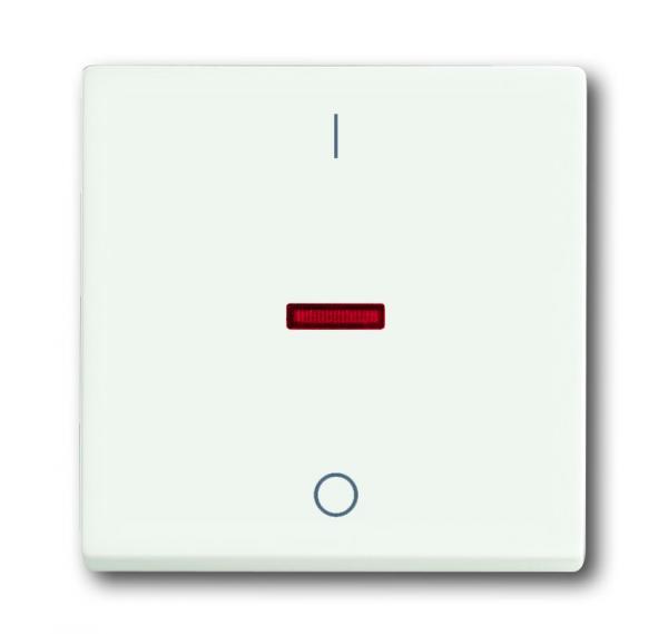 B+J Wippe mit Aufdruck, studioweiß matt, future linear, Abdeckungen für Schalter/Taster 1788-884