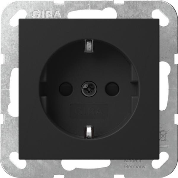 Gira SCHUKO SH SRK System 55 Schwarz m 4183005