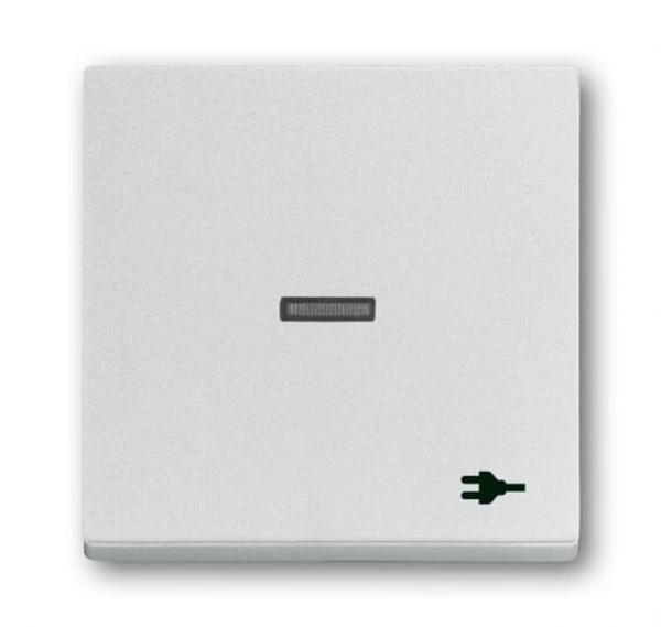 B+J Wippe mit Aufdruck, alusilber, future linear, Abdeckungen für Schalter/Taster 1789 ST-83