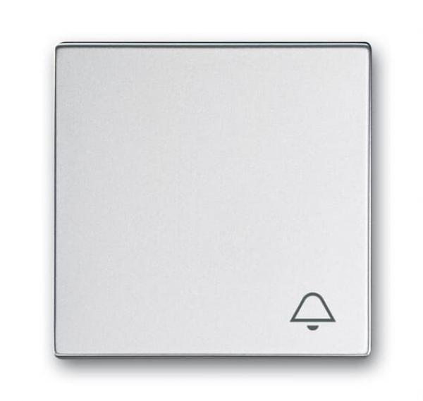 B+J Wippe mit Aufdruck, alusilber, future linear, Abdeckungen für Schalter/Taster 2520 KI-83