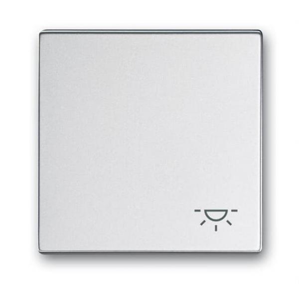 B+J Wippe mit Aufdruck, alusilber, future linear, Abdeckungen für Schalter/Taster 2520 LI-83