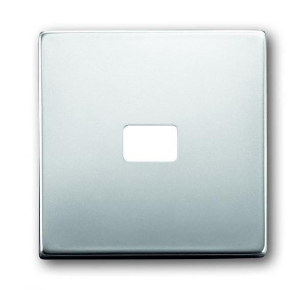 B+J Wippe, edelstahl, pur edelstahl, Abdeckungen fŸr Schalter/Taster 1720-866