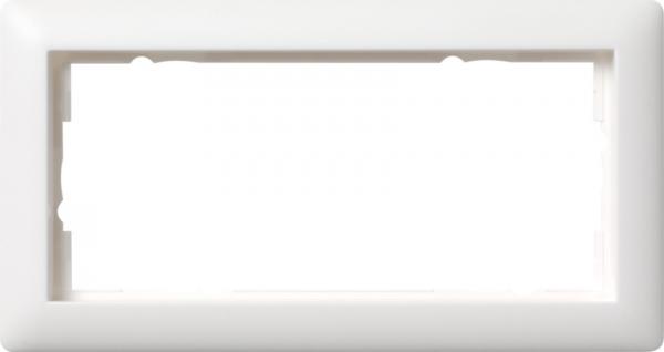 Gira System 55 Abdeckrahmen 2fach ohne Mittelsteg Reinwei§ matt 100204