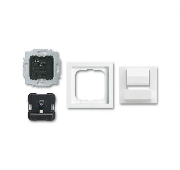 B+J Busch-powerDock Komplettset mit Lightning Anschluss, studiowei§, USB-Ladeger_te, USB-Ladeger_te 6480-84