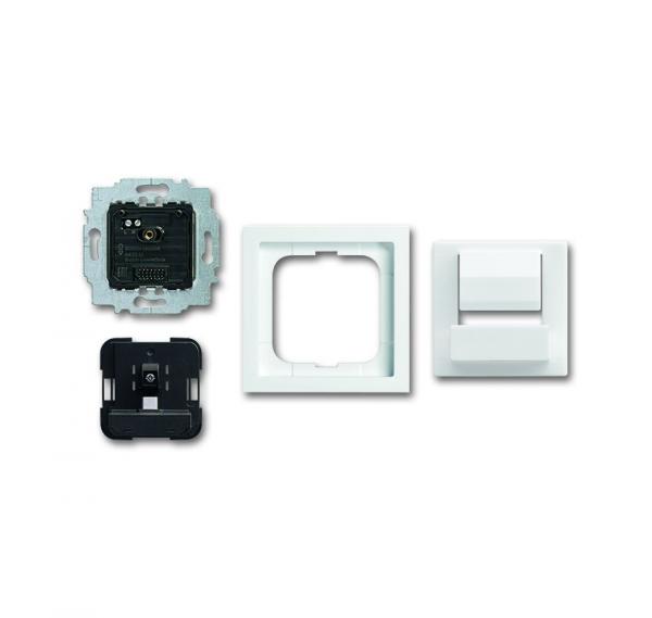 B+J Busch-powerDock Komplettset mit USB-C Anschluss, studiowei§, USB-Ladeger_te, USB-Ladeger_te 6480/11-84