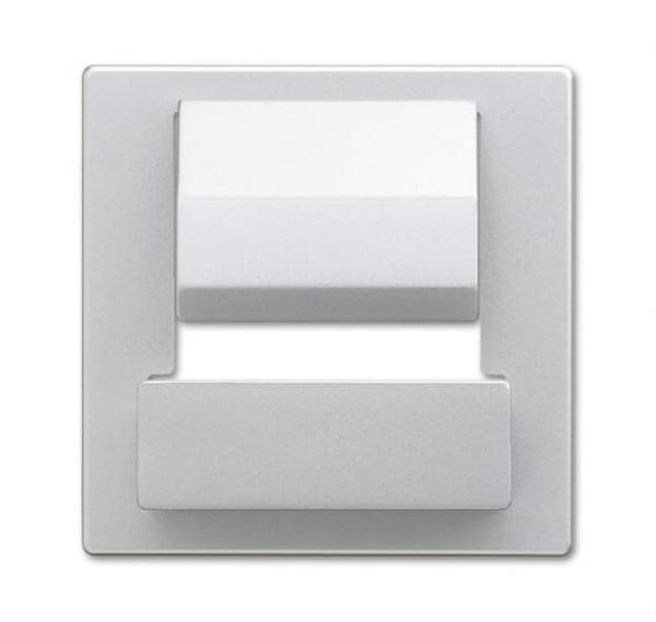 B+J Zentralscheibe fŸr Busch-powerDock, alusilber, USB-Ladeger_te, USB-Ladeger_te 6477-83