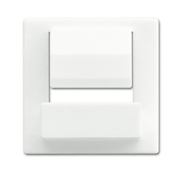 B+J Zentralscheibe fŸr Busch-powerDock, studiowei§ matt, USB-Ladeger_te, USB-Ladeger_te 6477-884