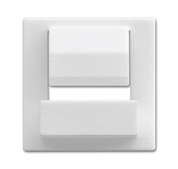 B+J Zentralscheibe fŸr Busch-powerDock, studiowei§, USB-Ladeger_te, USB-Ladeger_te 6477-84