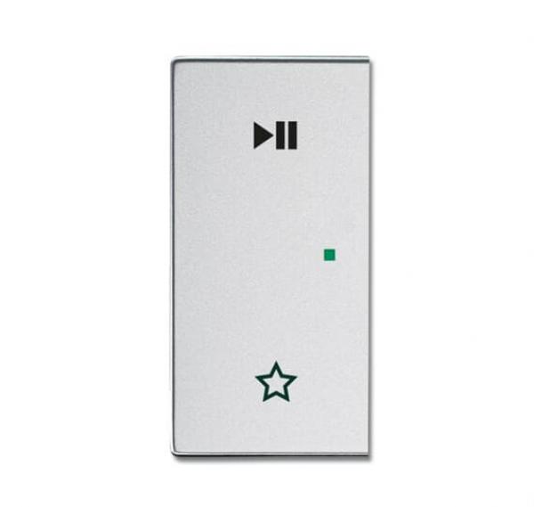 B+J Wippe, alusilber, Busch-free@home, Abdeckungen 6237-21-83