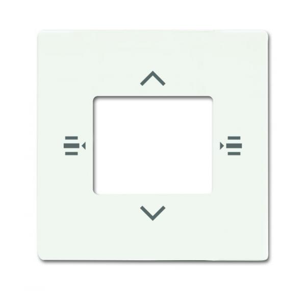 B+J Zentralscheibe fŸr Bedienelement 7-fach, studiowei§ matt, Busch-Installationsbus KNX, Tasterankopplung KNX 6108/61-884