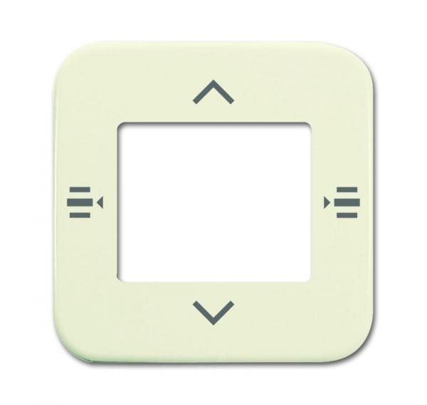 B+J Zentralscheibe fŸr Bedienelement 7-fach, wei§, Busch-Installationsbus KNX, Tasterankopplung KNX 6108/61-212