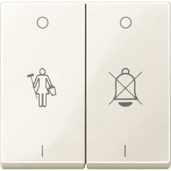 Merten Wippe für Serienschalter mit Aufdruck, weiß glänzend, System M 432644