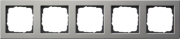 Gira Abdeckrahmen 5f Gira E2 Edelstahl 021533