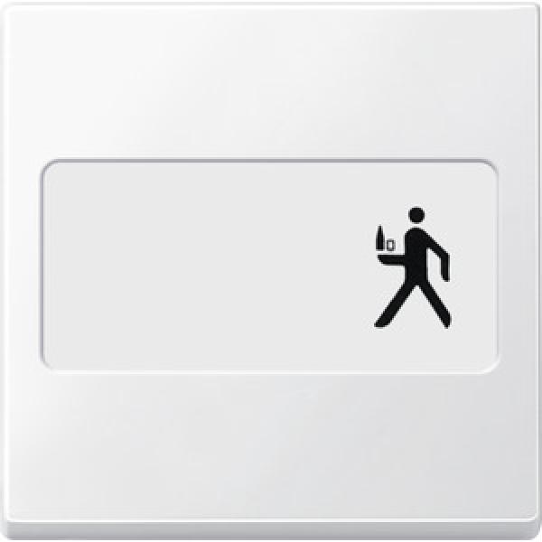 Merten Wippe mit Schriftfeld, polarweiß, System M 434319