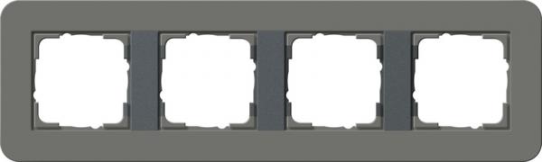 Gira Abdeckrahmen 4f Gira E3 Dklgrau/Anthrazit 0214423