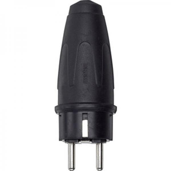 Merten Gummi-Stecker, schwarz 122151