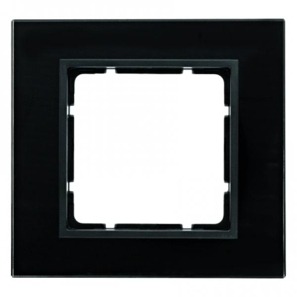 Berker B.7 Glasrahmen 1-Fach schwarz 10116616