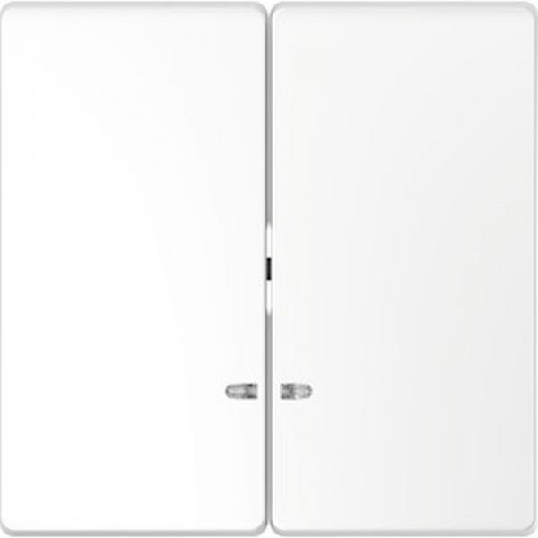 Merten Doppelwippe mit Kontrollfenster, Lotoswei§, System Design MEG3420-6035