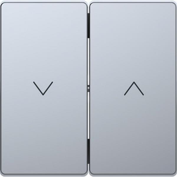 Merten Wippe fŸr Rollladenschalter und -taster, Edelstahl, System Design MEG3855-6036