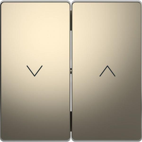 Merten Wippe für Rollladenschalter und -taster, Nickelmetallic, System Design MEG3855-6050