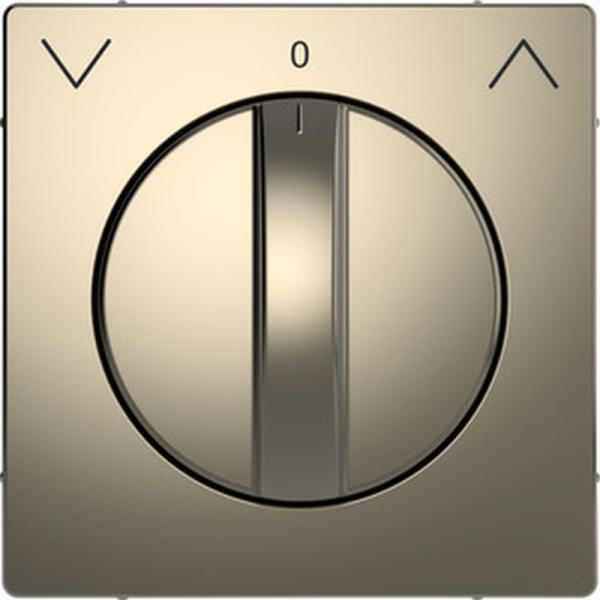 Merten Abdeckung Rollladen-Tast-Rastschalter-Eins., Nickelmetallic, System Design MEG3875-6050