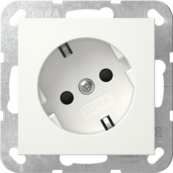 Gira SCHUKO 30° + SH System 55 Reinweiß 441803