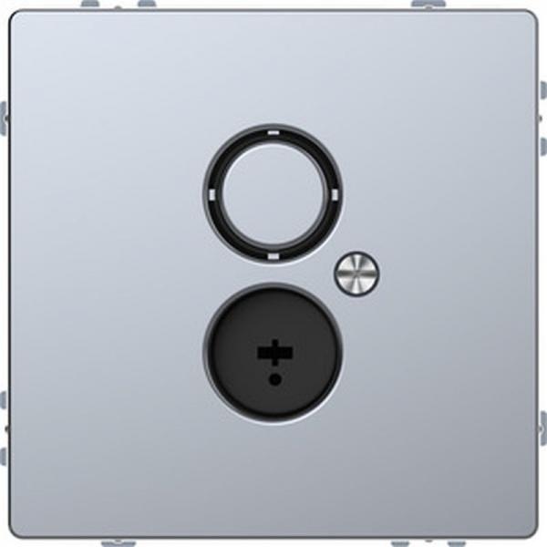 Merten Lautsprecher-Steckdosen-Einsatz, Edelstahl, System Design MEG4345-6036