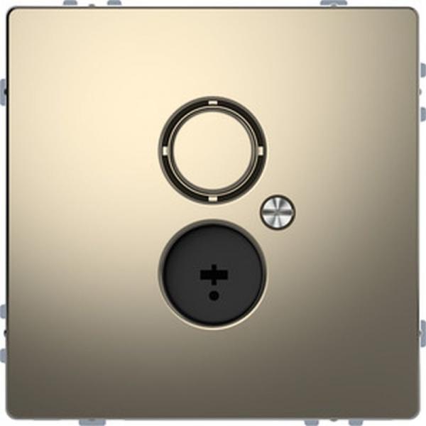 Merten Lautsprecher-Steckdosen-Einsatz, Nickelmetallic, System Design MEG4345-6050