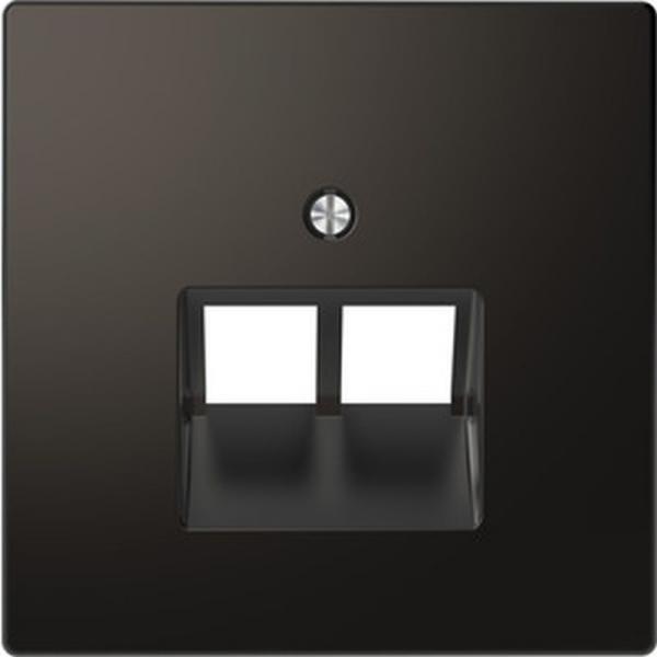 Merten Abdeckung UAE-Einsatz, 2fach, Anthrazit, System Design MEG4522-6034