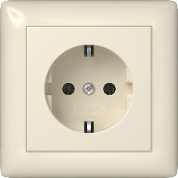 Gira SCHUKO Vollpl. Standard 55 Cremeweiß 444001