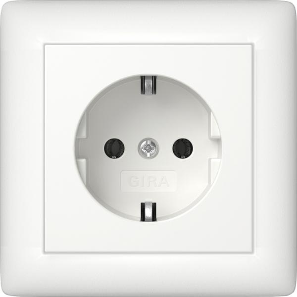 Gira SCHUKO Vollpl. Standard 55 Reinweiß m 444027