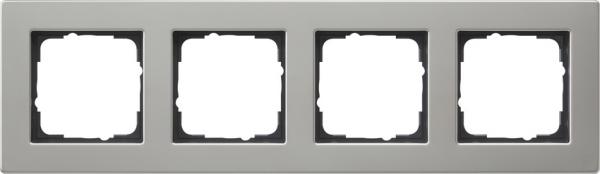 Gira Abdeckrahmen 4f flach Gira E2 Edelstahl 0214335