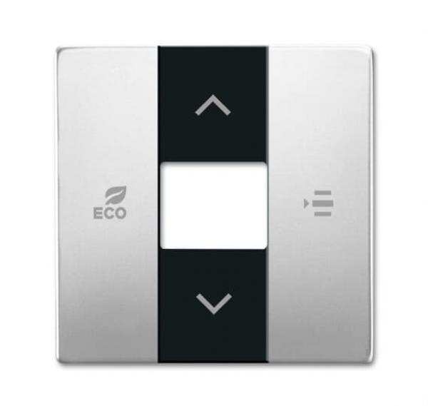 B+J Zentralscheibe, edelstahl, ABB-free@home, Abdeckungen pur Edelstahl 6236-866